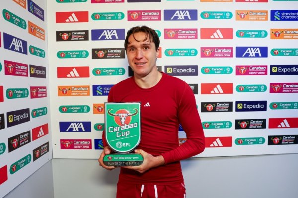 追赶曾经的自己！基耶萨杯赛2助全场飞奔 欧冠未报名+联赛送1