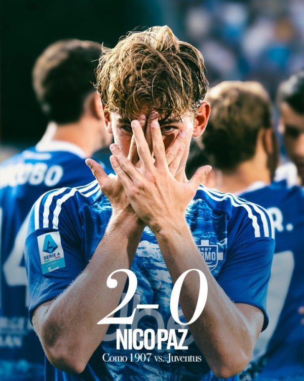 见证历史！科莫取得73年来意甲对尤文首胜，上次还是1952年