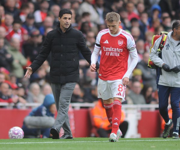 阿尔特塔：我对新援感到满意 厄德高不上场也是领队  需要领导