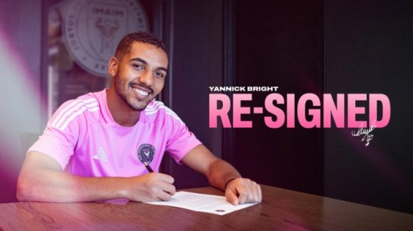 官方：迈阿密国际同24岁意大利中场球员杨尼克-布莱特续约至2